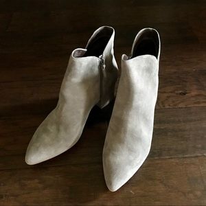 NWT! Cole Haan Elyse Gray Suede Leather Booties Size 10